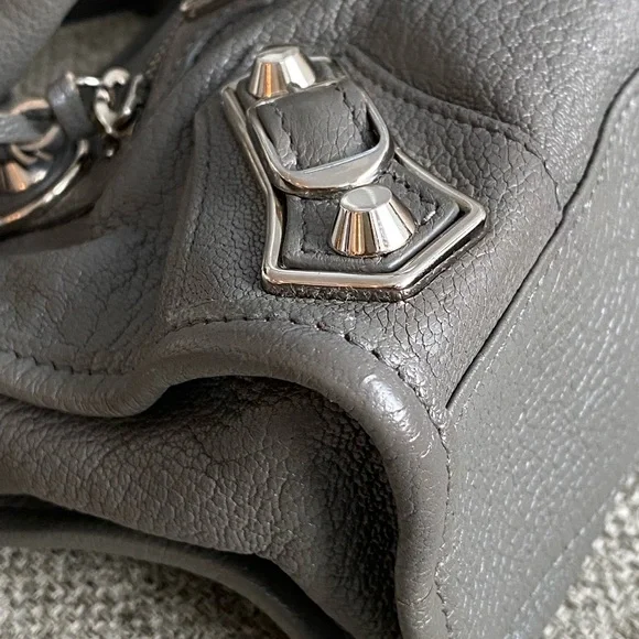 *SOLD* Balenciaga City Classic Metallic Edge Bag Leather Mini. - Picture 9 of 17
